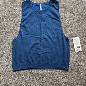 NWT Lululemon Athletica Blue Boxy Muscle Tee